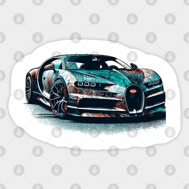 Bugatti Chiron Sticker by Vehicles-Art